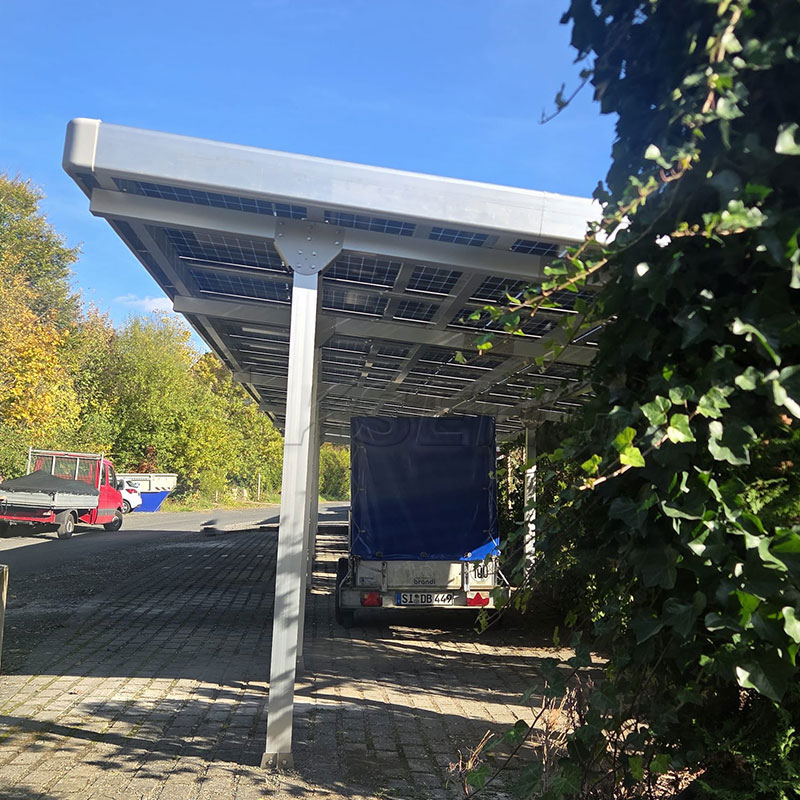 Solar Carport Foundation and Column Fixing Détails de connexion de fondation et d'ancrage de colonne pour un système de montage d'abri de voiture solaire