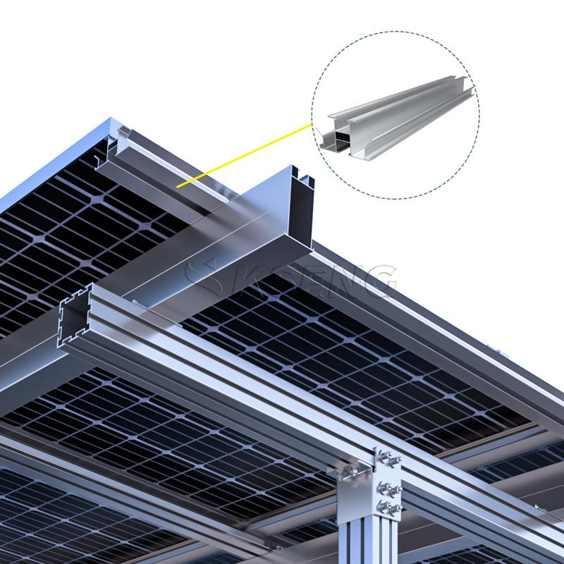 Carport solaire photovoltaïque de système de montage de carport étanche en gros personnalisé en Chine