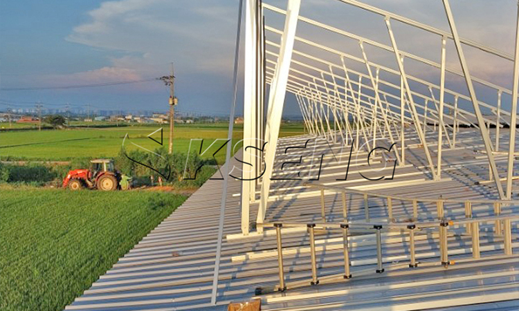 Cas du système de toit solaire coréen-446,6 kW