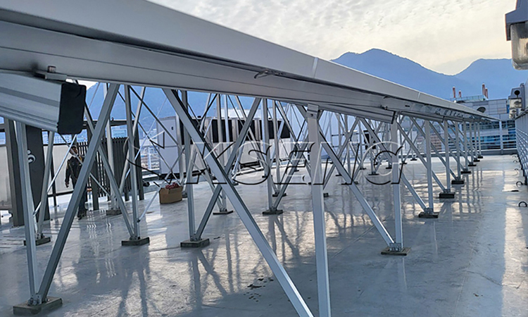 Support de toit pour toit plat en Corée-Ciment Case-43.65KW