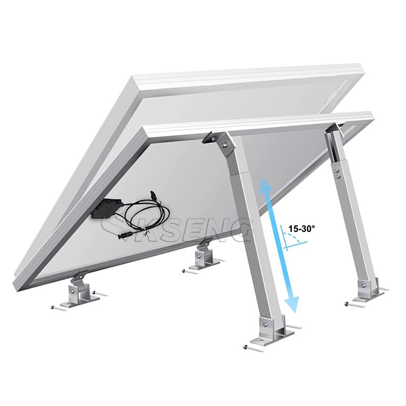 Supports de montage d'inclinaison de panneau solaire à Angle réglable, cadre en aluminium, Structure de support de panneau PV pour un panneau