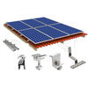 Structure solaire de support de montage de panneau solaire de toit de tuile en aluminium