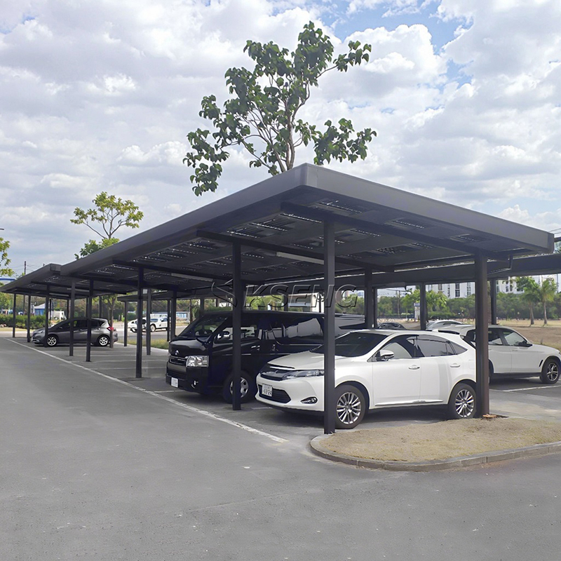 abri de voiture solaire en aluminium