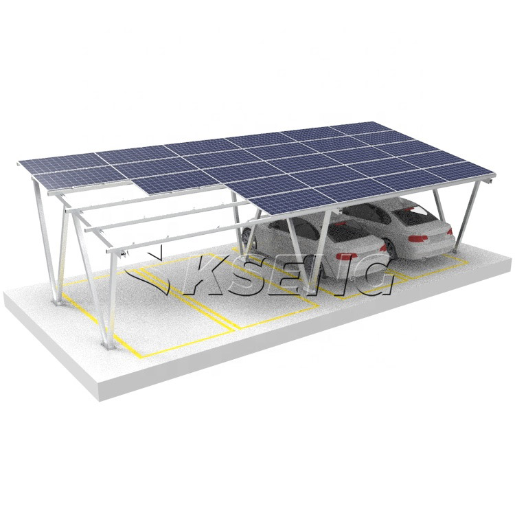 Structure de stationnement solaire en aluminium PV Carport