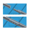 &Eacute;pissure en aluminium de rail de panneau solaire pour l'installation de rail photovolta&iuml;que