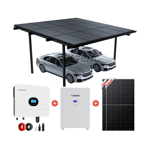 syst&egrave;me d'abri de voiture solaire