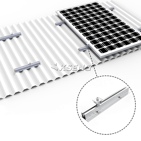 support de toit solaire en m&eacute;tal