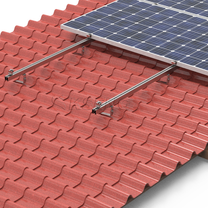 Pince centrale en aluminium pour panneau solaire &agrave; installation rapide