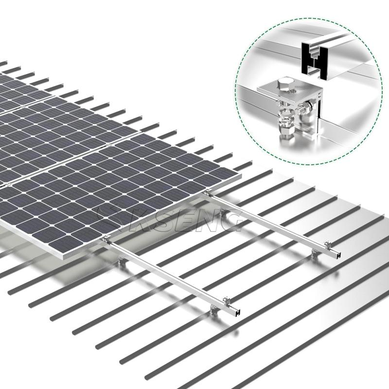 syst&egrave;me de montage solaire sur toit