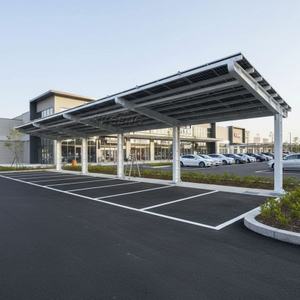 Abri de voiture solaire &eacute;tanche en porte-&agrave;-faux unique en acier au carbone