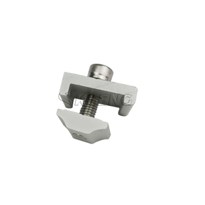 Pince de rail solaire en aluminium pour syst&egrave;me de montage de panneaux solaires