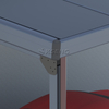 Abri solaire mural en aluminium
