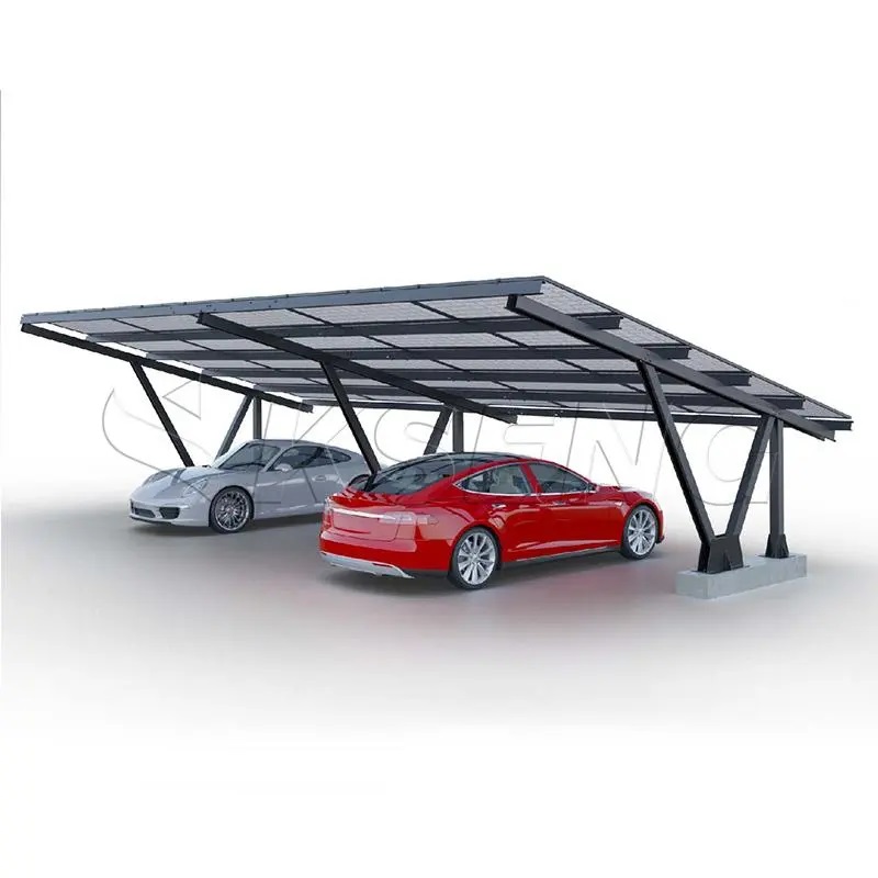 syst&egrave;me d'abri de voiture solaire