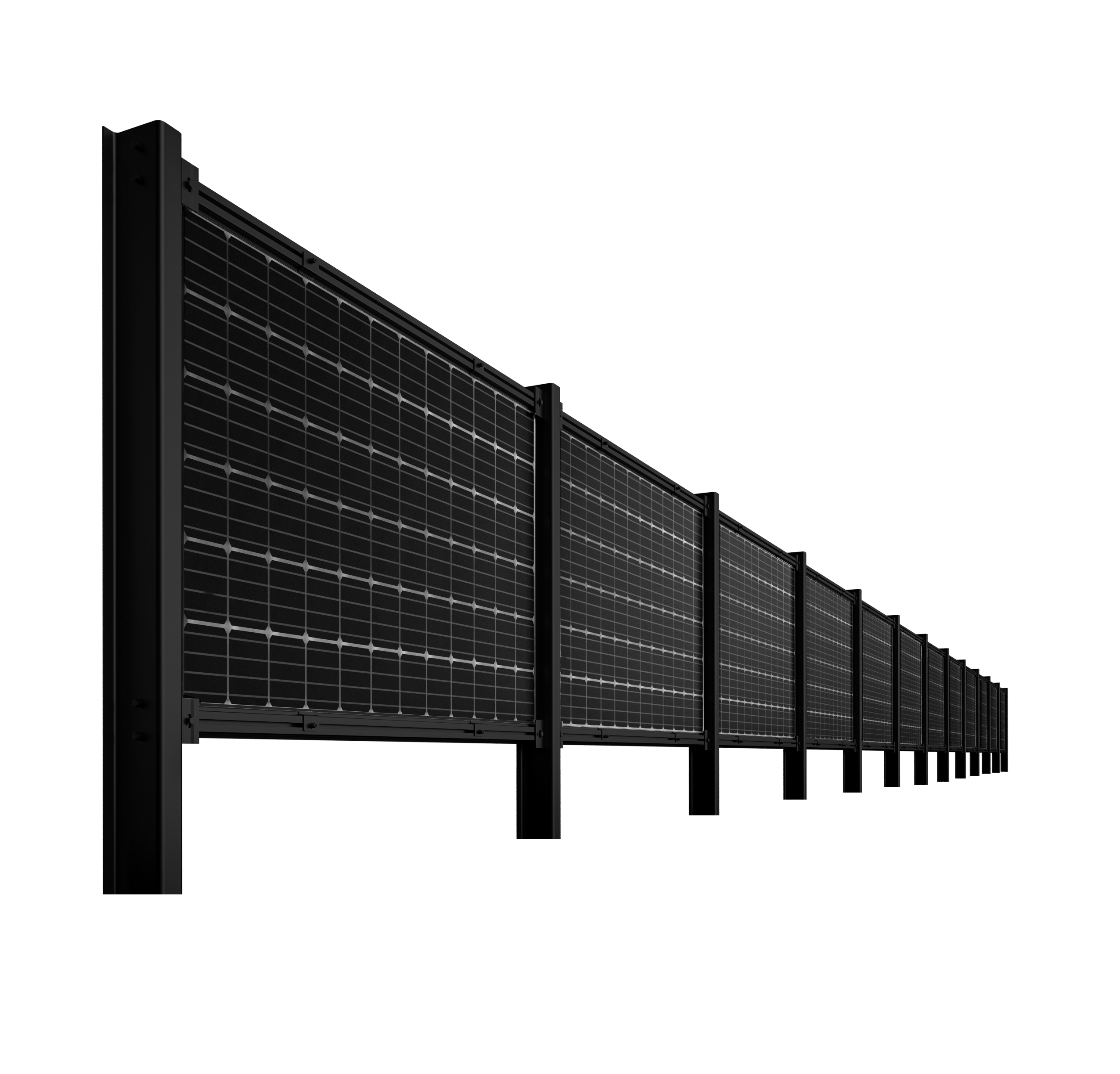Support de cl&ocirc;ture solaire vertical AL6005-T5 en acier galvanis&eacute; &agrave; chaud r&eacute;sistant &agrave; la corrosion