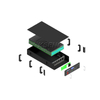 Pack de batterie Lifepo4 d'installation de b&acirc;ti de support de batteries d'ion de lithium de Kseng 51.2V 200Ah