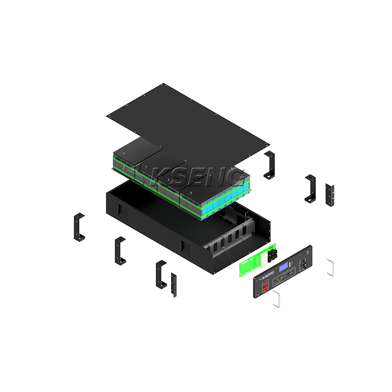 Pack de batterie Lifepo4 d'installation de b&acirc;ti de support de batteries d'ion de lithium de Kseng 51.2V 200Ah