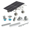 Kit de support de montage au sol pour panneaux solaires en acier au carbone