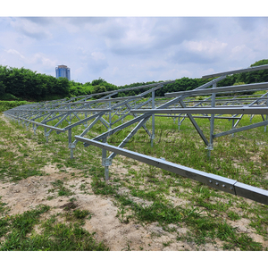 Kit de support de montage au sol pour panneaux solaires en acier au carbone