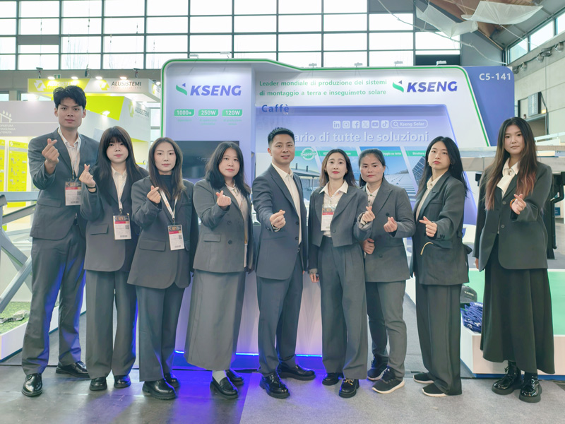 KEY Expo 2026 – Kseng Solar pr&eacute;sente des solutions de rayonnage solaire complet en Italie