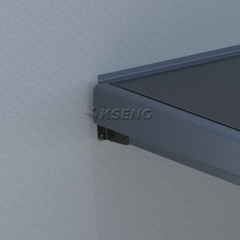 Abri solaire mural en aluminium