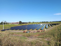 Syst&egrave;me de montage au sol en acier rev&ecirc;tu de 1M-Zn-Al-Mg-Projet-solaire-en-Italie