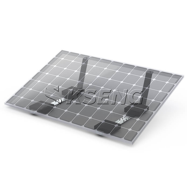 Syst&egrave;me solaire &agrave; toit plat non p&eacute;n&eacute;trant &agrave; montage sur ballast Mg-Al-Zn