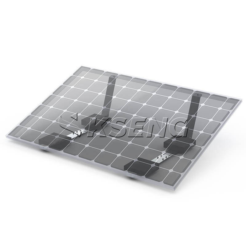 Syst&egrave;me solaire &agrave; toit plat non p&eacute;n&eacute;trant &agrave; montage sur ballast Mg-Al-Zn
