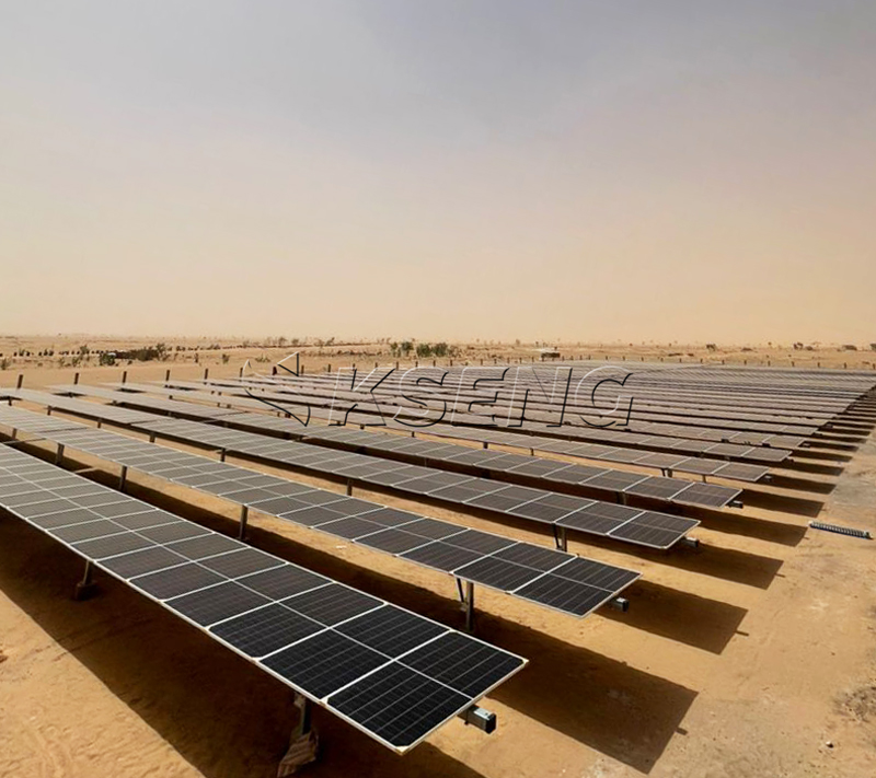 Tracker solaire &agrave; axe unique en Mauritanie
