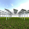 Syst&egrave;me de montage au sol agricole de structure de ferme solaire Zn-Al-Mg