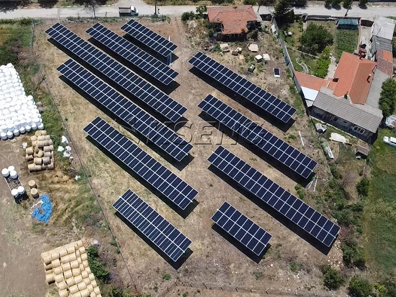 Projet au sol de suivi &agrave; axe unique de 280 kW en Bulgarie