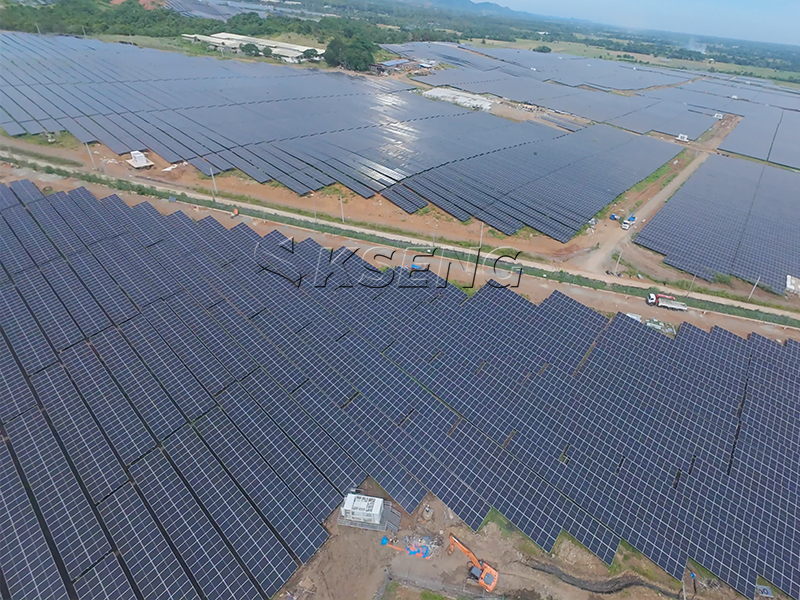 Structure de montage solaire de 25 MW