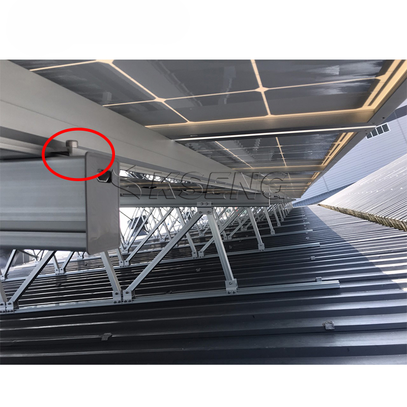 Pince de rail solaire en aluminium pour syst&egrave;me de montage de panneaux solaires