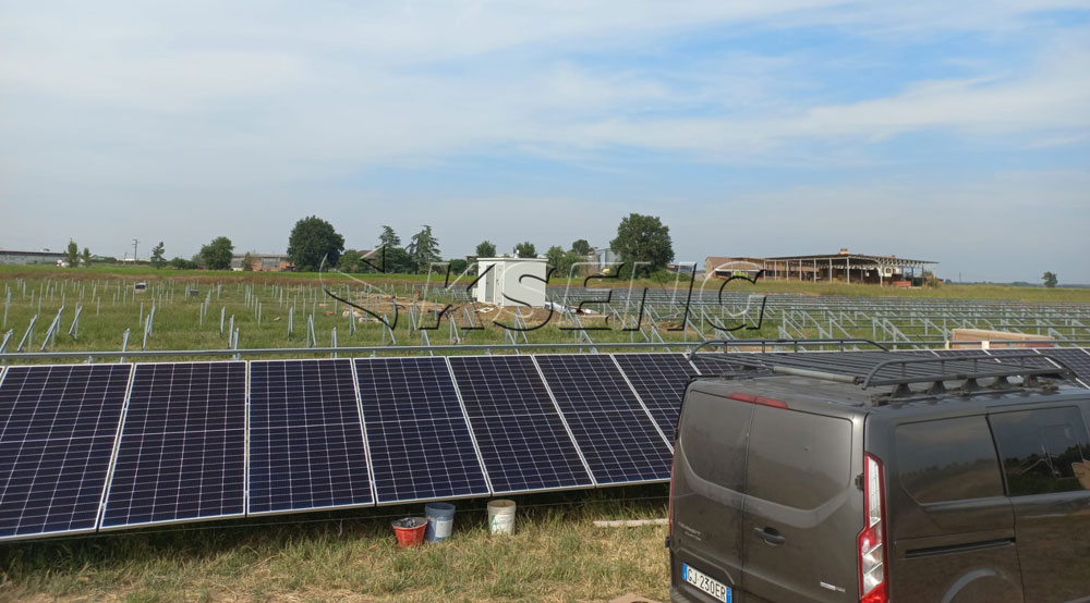 Syst&egrave;me de montage solaire en acier rev&ecirc;tu de Zn-Al-Mg 1MW