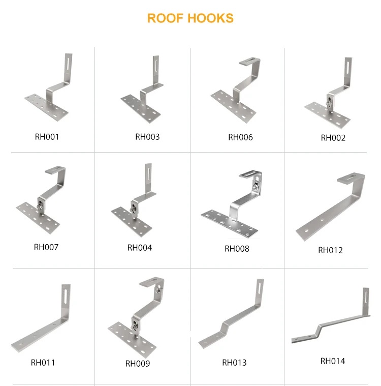 Crochet de toit de tuile de panneau solaire de la vente directe d'usine SUS 304