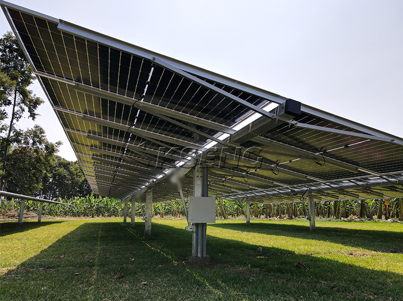 support de panneau solaire au sol