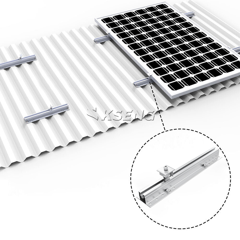 support de toit solaire en m&eacute;tal