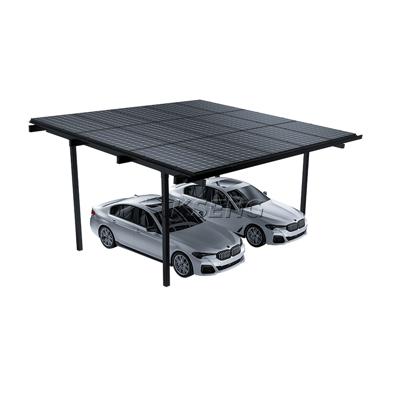 Abri de voiture solaire noir &eacute;l&eacute;gant de haute qualit&eacute;