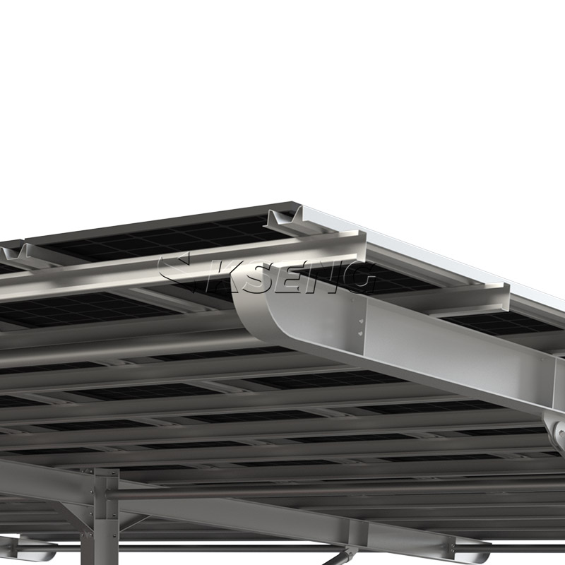 Grande structure solaire imperm&eacute;able commerciale d'abri de voiture de l'acier au carbone T