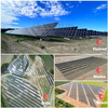 Traqueur solaire &agrave; axe unique &agrave; liaison double rang&eacute;e KST-1P-TL