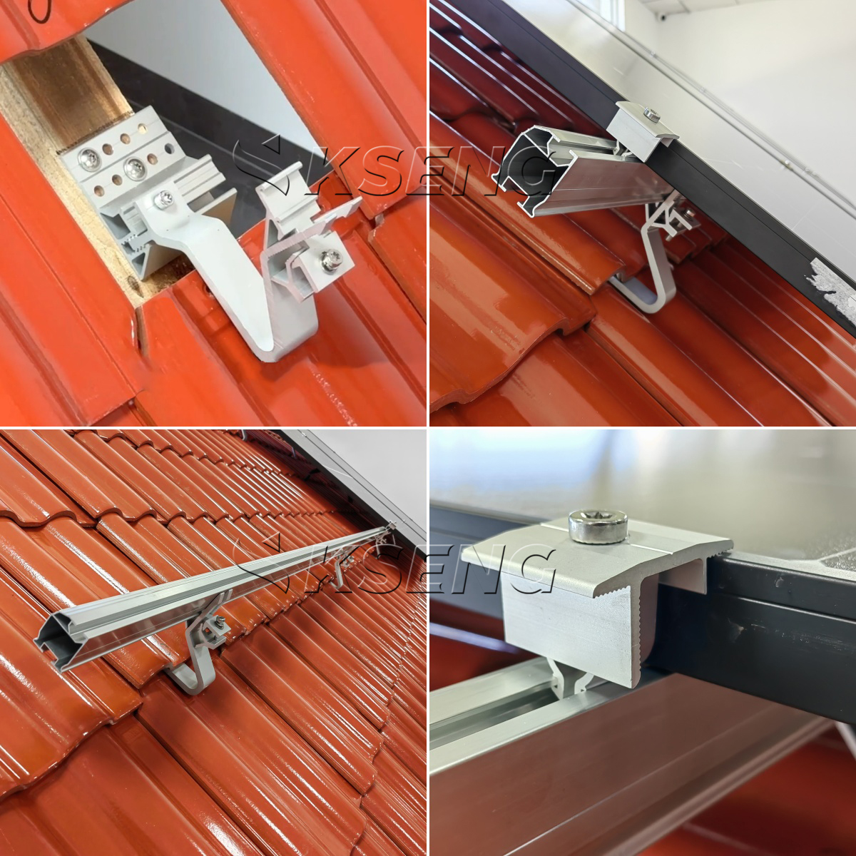 supports de toit pour panneaux solaires