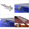 Rails de montage de panneaux solaires noirs en aluminium, vente chaude