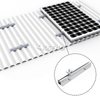 Kit de mini rail solaire en aluminium Syst&egrave;me de montage PV sur toit en m&eacute;tal
