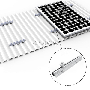 Kit de mini rail solaire en aluminium Syst&egrave;me de montage PV sur toit en m&eacute;tal