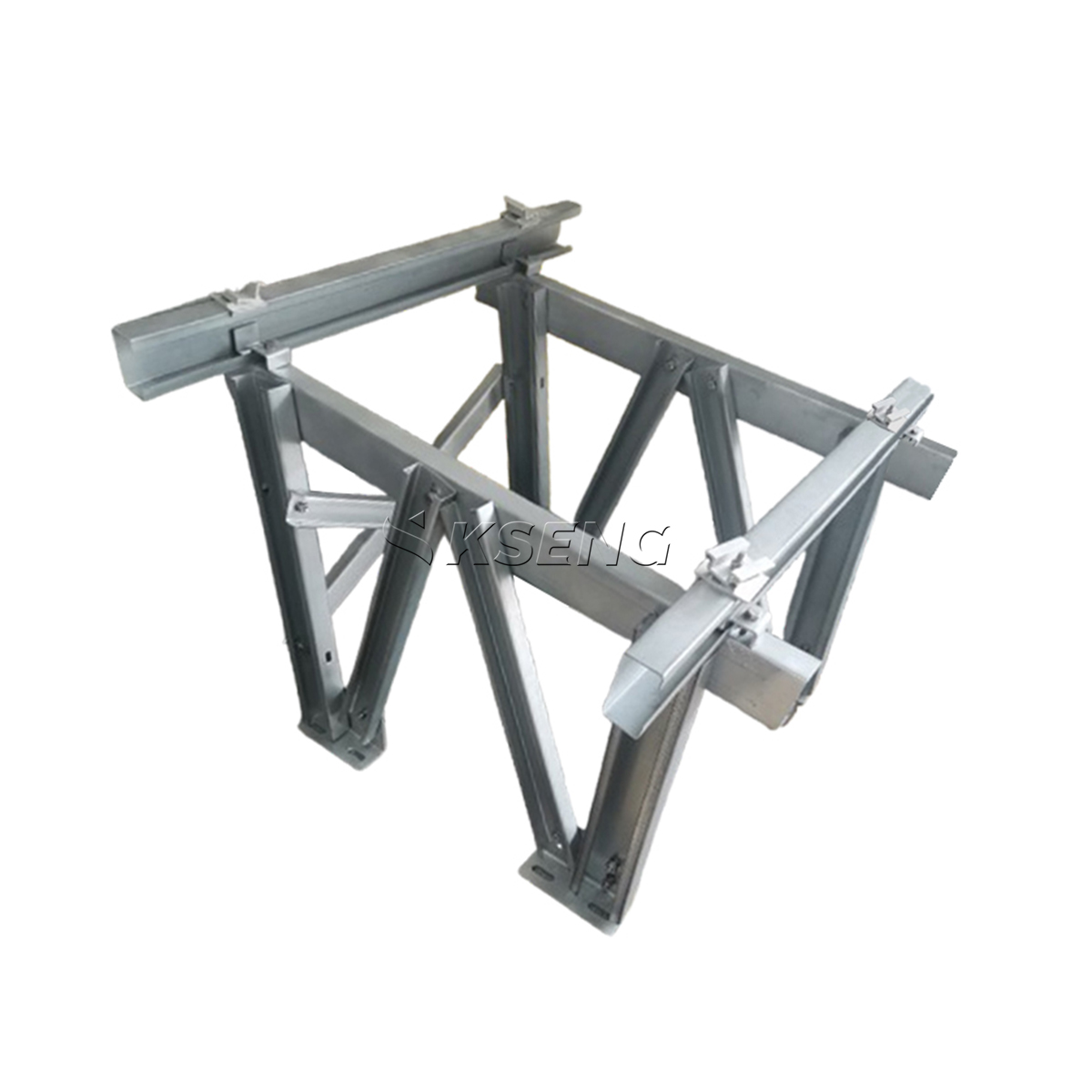 Structure de poutre et de poteau de rayonnage solaire &agrave; montage au sol en acier rev&ecirc;tu de Zn-Al-Mg 