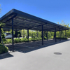 Syst&egrave;me de rayonnage pour abri de voiture solaire, structure en aluminium imperm&eacute;able, coupe-vent et durable