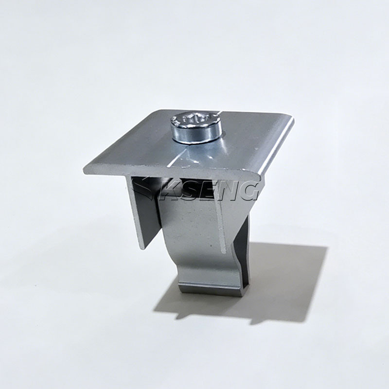 Pince centrale en aluminium pour panneau solaire &agrave; installation rapide
