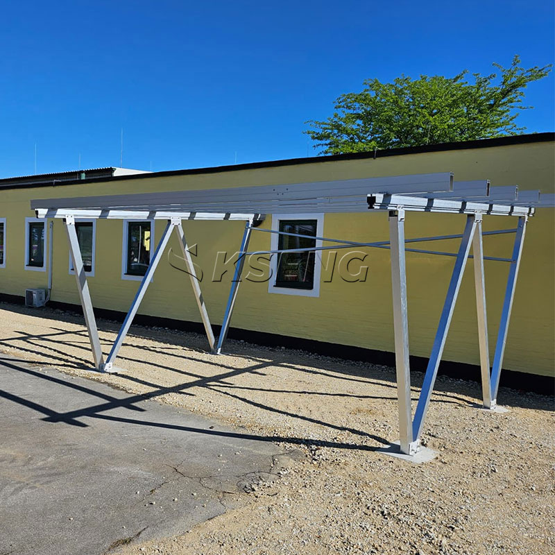 Kseng-forme-W-poutre-en-aluminium-solaire-carport-support-d&eacute;tail-structurel