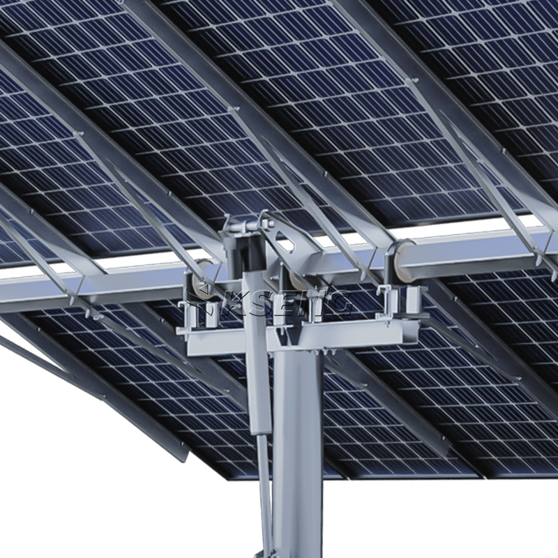 Technologie d'entra&icirc;nement de rotation du tracker solaire &agrave; axe unique