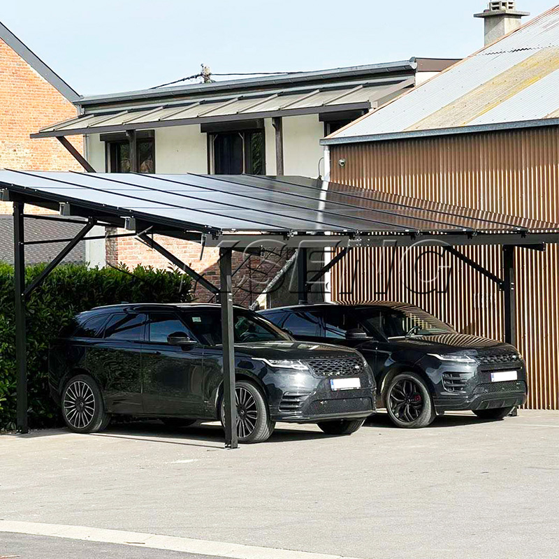 abri de voiture solaire en aluminium