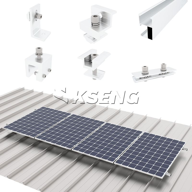 KSENG-Complet-Standing-Seam-Solar-Mount-Accessories-&-Finished-Roof-Installation